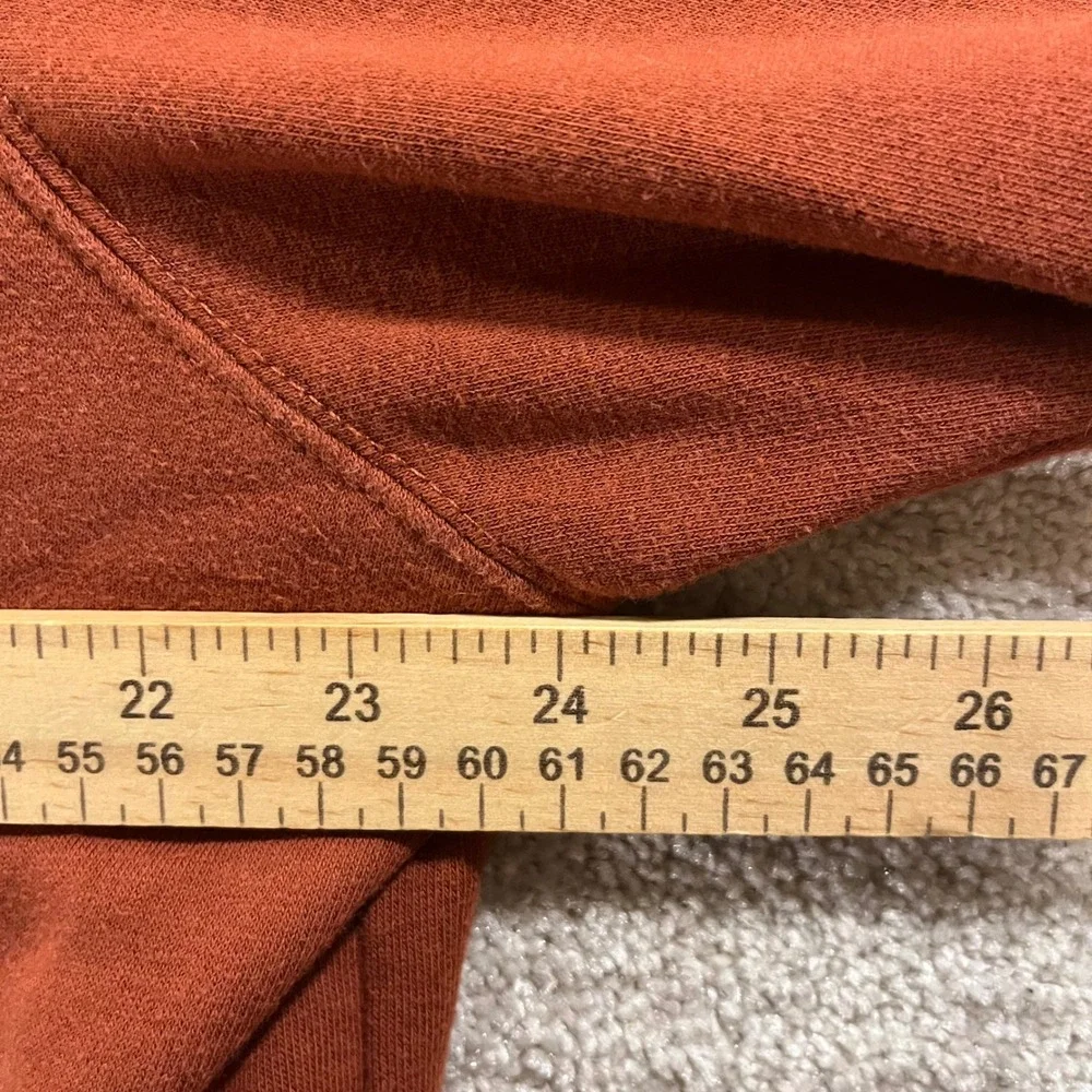 The North Face Hoodie Mens XL Rust Orange Graphic Logo Pullover